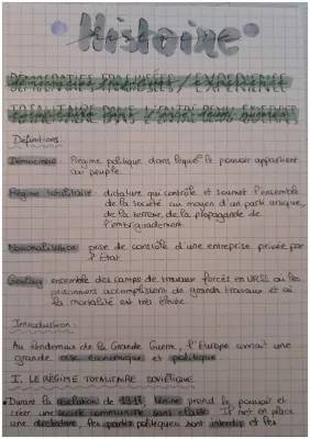 Découvre le Régime Stalinien et la Crise de 1929