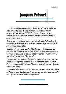 Jacques Prévert : Biographie Courte et Poèmes Célèbres