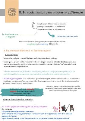 La socialisation de genre et les rôles différents : Explications et exemples