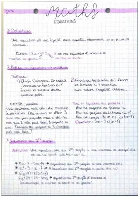 Équations du Premier Degré : Exercices Corrigés et Cours PDF