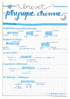 Formules Physiques: Différence Poids Masse et Énergie Cinétique/Potentielle