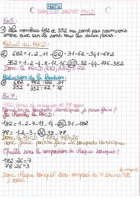 Exercices de PGCD et PPCM Corrigés Pour 3ème et 4ème en PDF