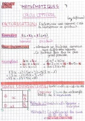 Factorisation et Identités Remarquables pour la 3ème: Exercices et PDF