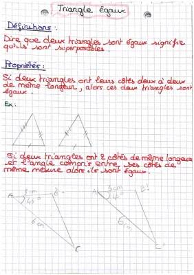 triangle égaux 