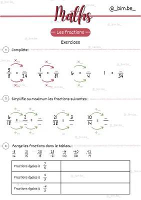 Apprendre à Simplifier les Fractions et Comparer Celles de Même Dénominateur !