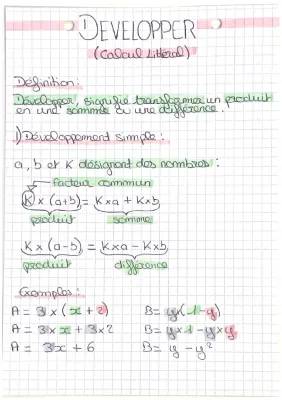 Découvre le développement simple et double avec des exemples d'algèbre