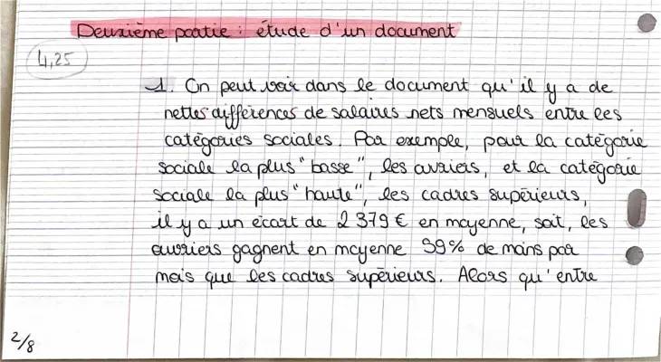 Les facteurs qui structurent l'espace social: Salaire homme femme et inégalités