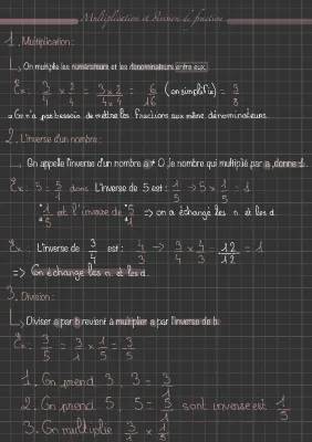 Comprendre la multiplication et la division de fractions facilement!