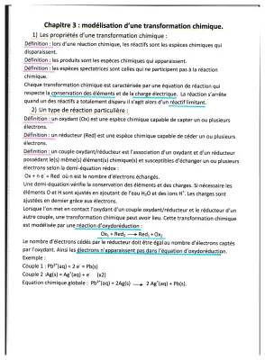 Oxydoréduction et Tableau d'Avancement : Guide de Chimie Facile