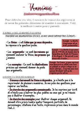 Comment créer une argumentation en français