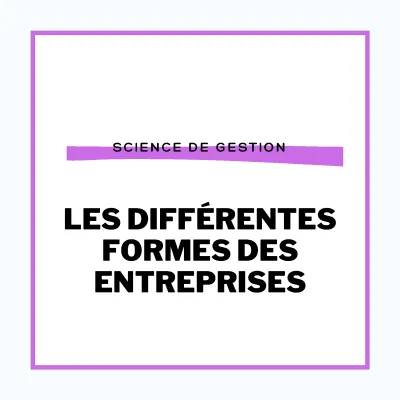 Classification des entreprises et statuts juridiques expliqués aux enfants