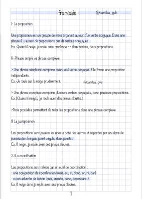 Phrase Complexe: Juxtaposition, Coordination et Subordination - Exercices Corrigés PDF