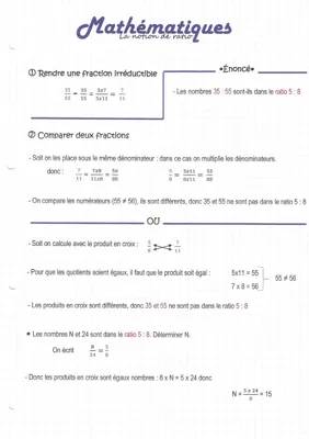 Apprends à comparer des fractions et utiliser le produit en croix pour les ratios !