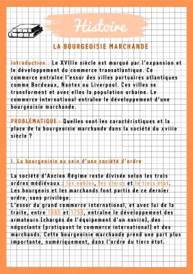 Évaluation sur la Bourgeoisie Marchande et Commerce au 18ème Siècle 4ème