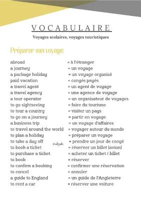 Vocabulaire du Voyage Amusant pour les 10 Ans: Découvre et Joue!