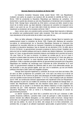 L'engagement de George Sand en juin 1848 et son combat féministe