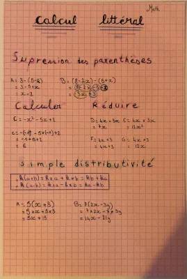 Apprends à Supprimer les Parenthèses et Réduire une Expression avec des Exercices Corrigés