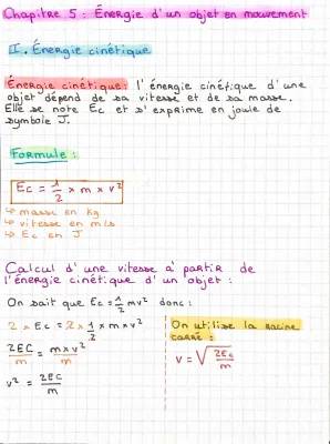 Formules d'Énergie Cinétique et Potentielle pour les Enfants