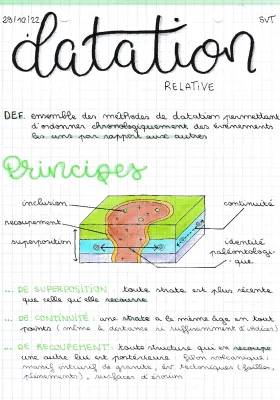 Découvre la Géologie en Terminale : Le Temps et les Roches, Exercice Corrigé PDF