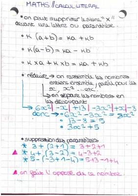 calcul littéral 