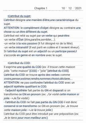 Découvre l'attribut du sujet et COD avec exercices amusants