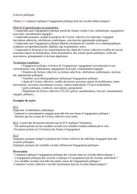 4 formes d'engagement politique: Expliquer l'engagement politique dans les sociétés démocratiques