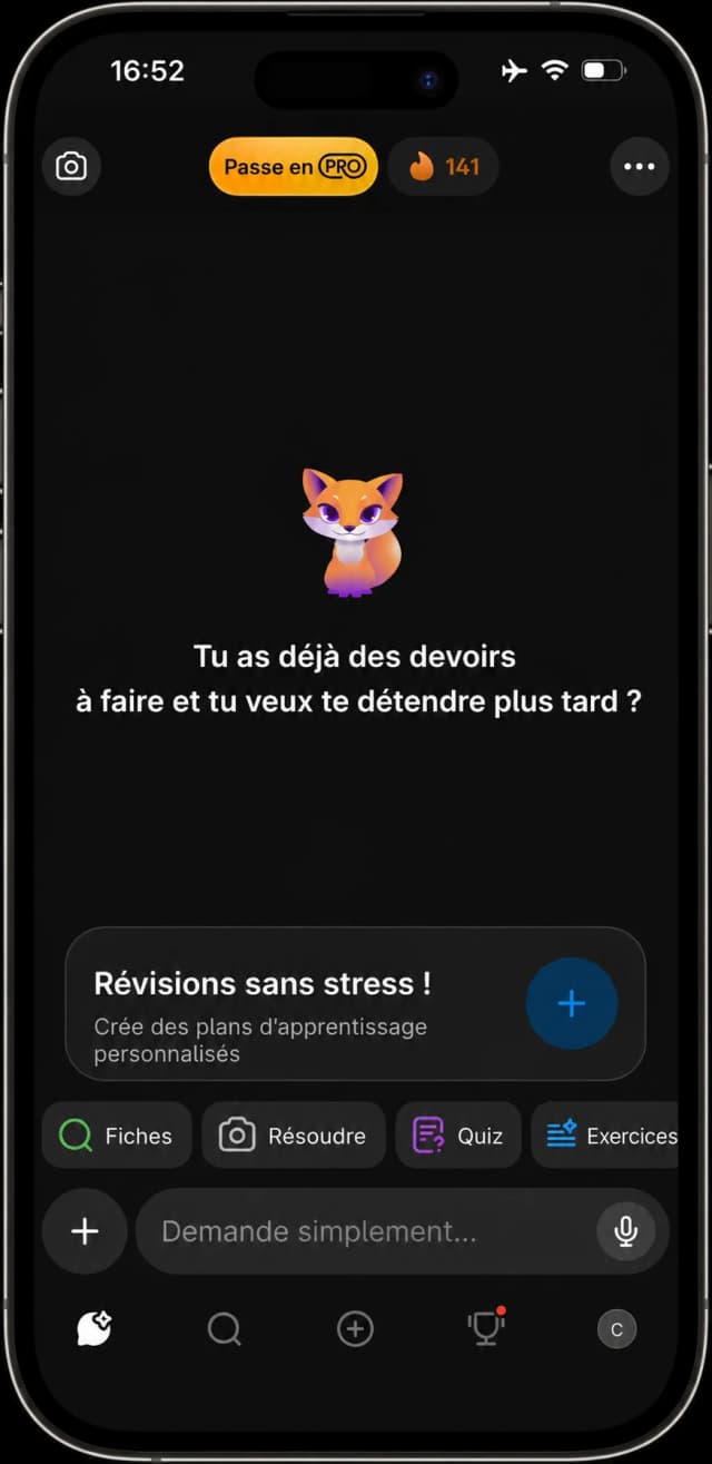 Accueil de l'app Knowunity