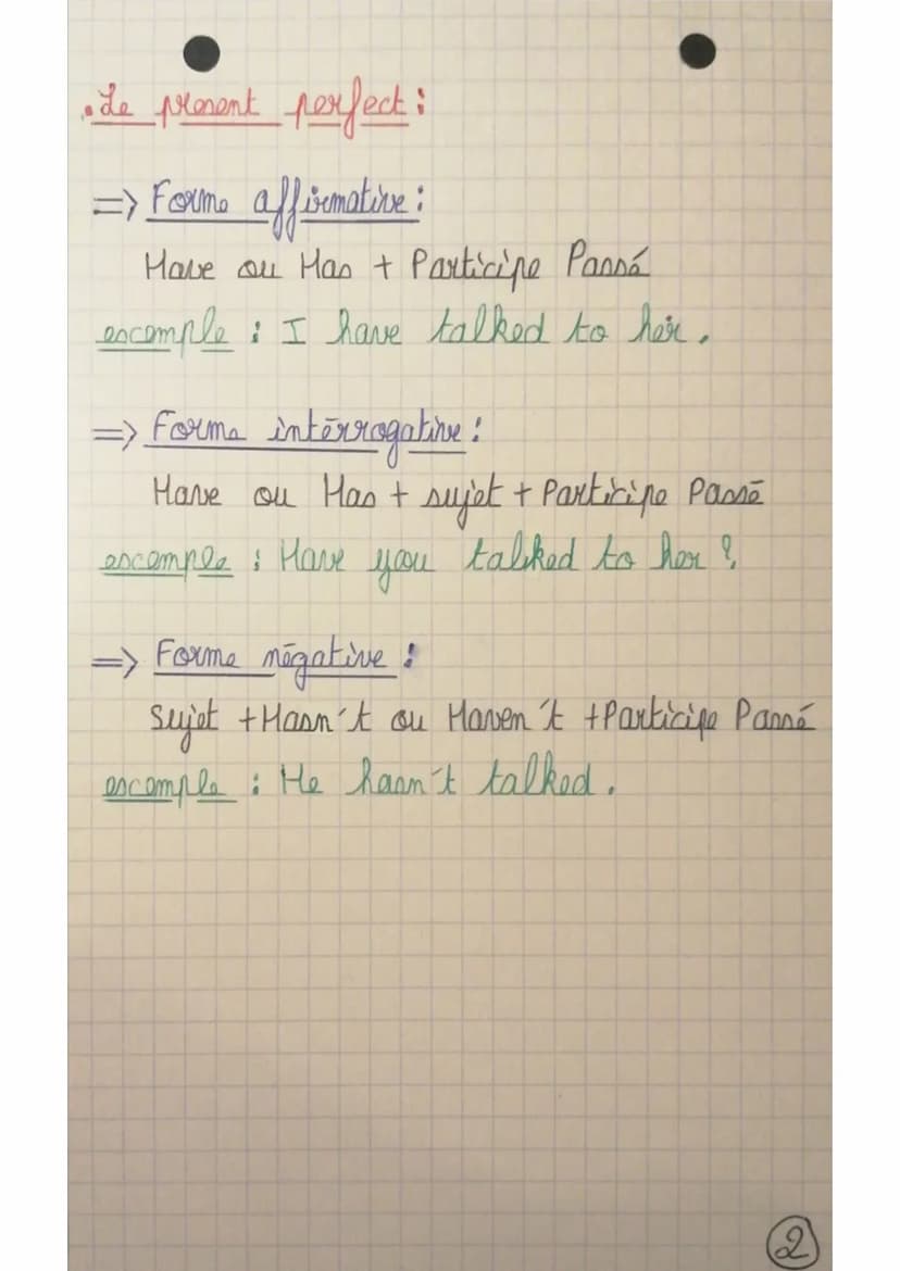 Le Prétérit simple :
→ s'utilise pendant une action passée et
terminés, datés soit par le contexte soit
par celui qui parlé
verbes réguliers
