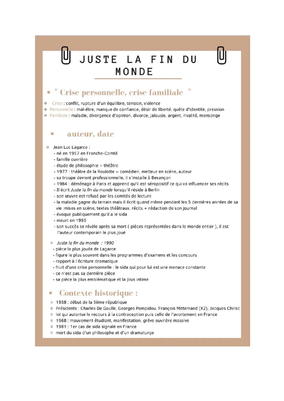 Résumé et Analyse de 'Juste la fin du monde' : Tout ce qu'il faut savoir !