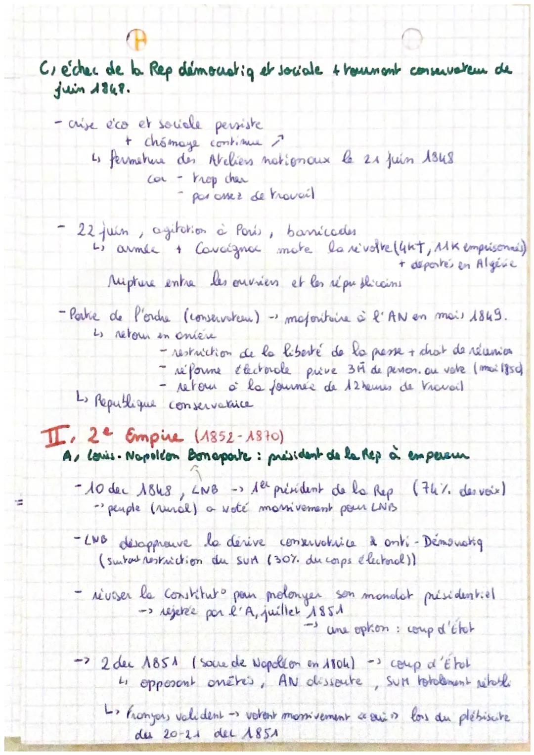 intro:
# Histoire
- février 1848 révolution renverse dou's - Philippe
- Ls espoir de fonder cine Rep et une démonctie durable
- L↳ Rep effon