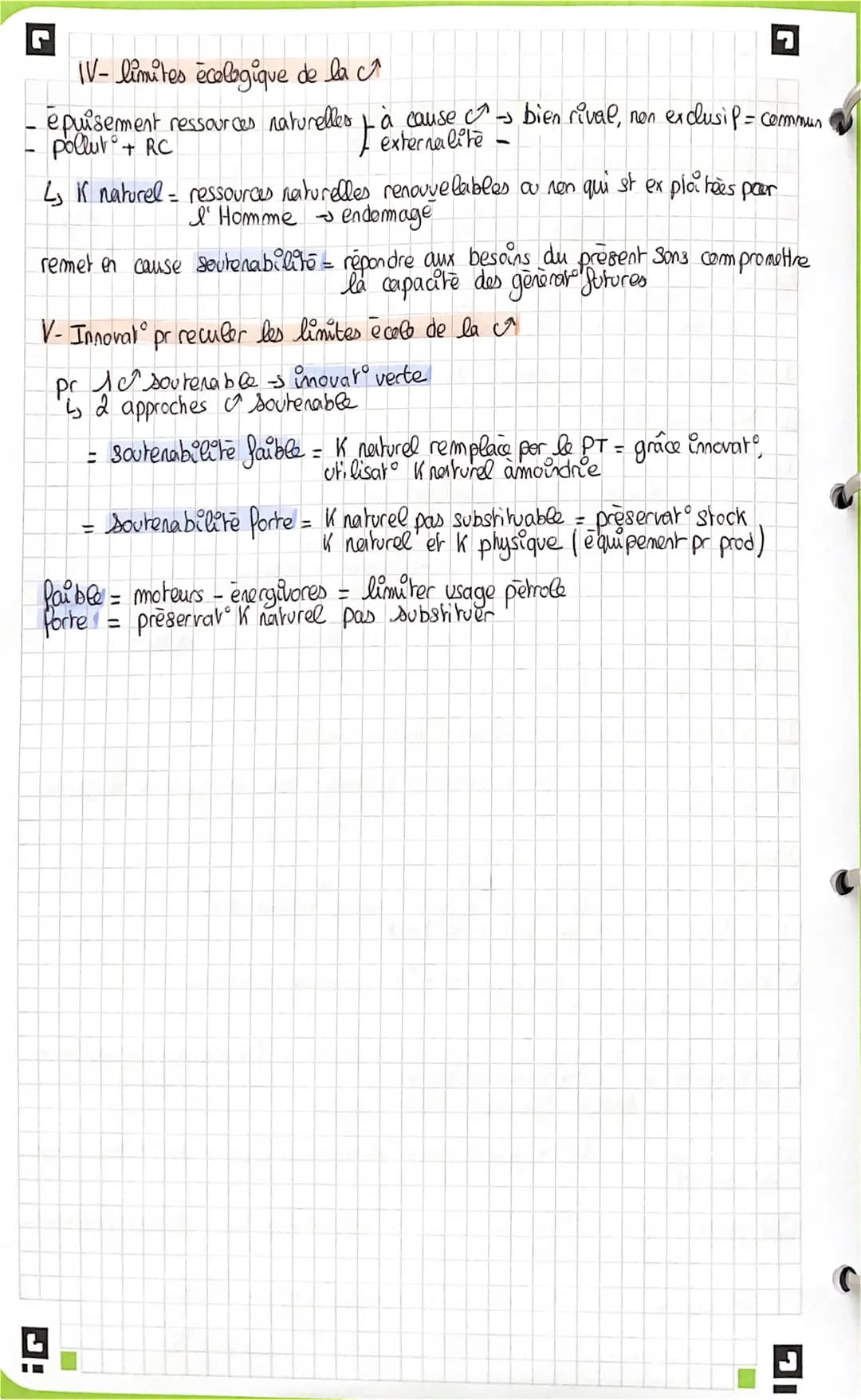 Chapitre 1: sources et défi de la reco
I- Qu'est ce que
la crèc
dec = l'augmentation de la product de biens et de services sur le long
terme