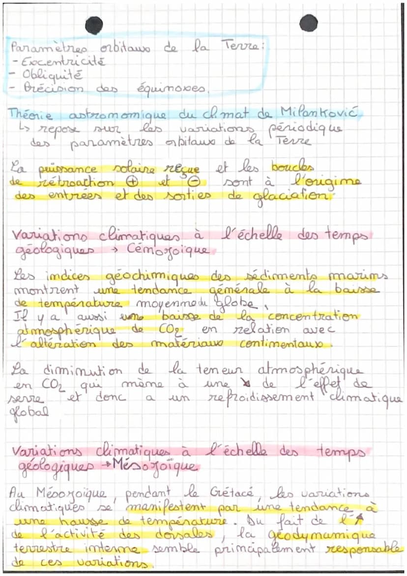 Variations climatiques
années
à
LES CLIMATS
7
+1°C en 150 ans
<> réchauffement climatique due à la
du cycle biochimique der
I´'émission de g
