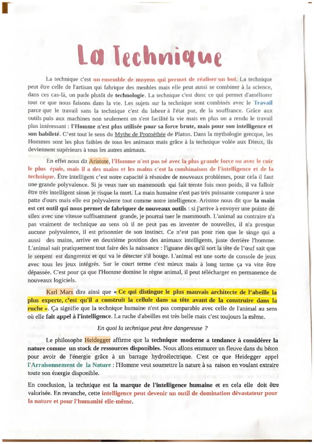 L'Art
L'art au sens large c'est ce qu'on appelle la « techno» en grec, c'est-à-dire un savoir-faire, une
maîtrise technique.
Est-ce que l'ar