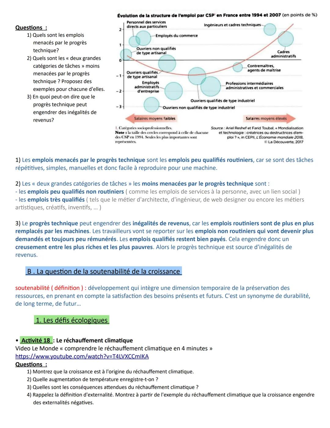 A la fin du chapitre, vous devez être capable de :
Comprendre le processus de croissance économique et les sources de la croissance: accumul