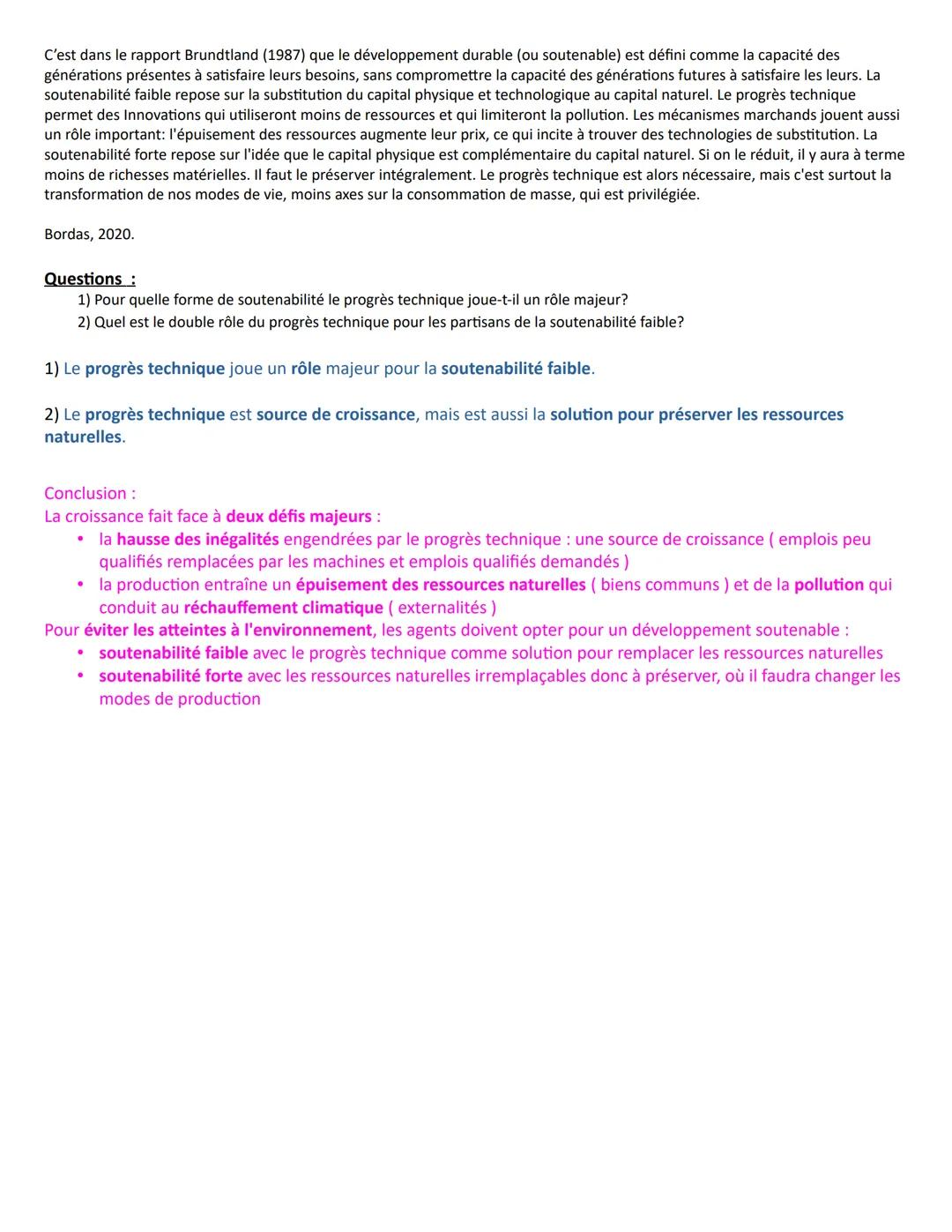 A la fin du chapitre, vous devez être capable de :
Comprendre le processus de croissance économique et les sources de la croissance: accumul