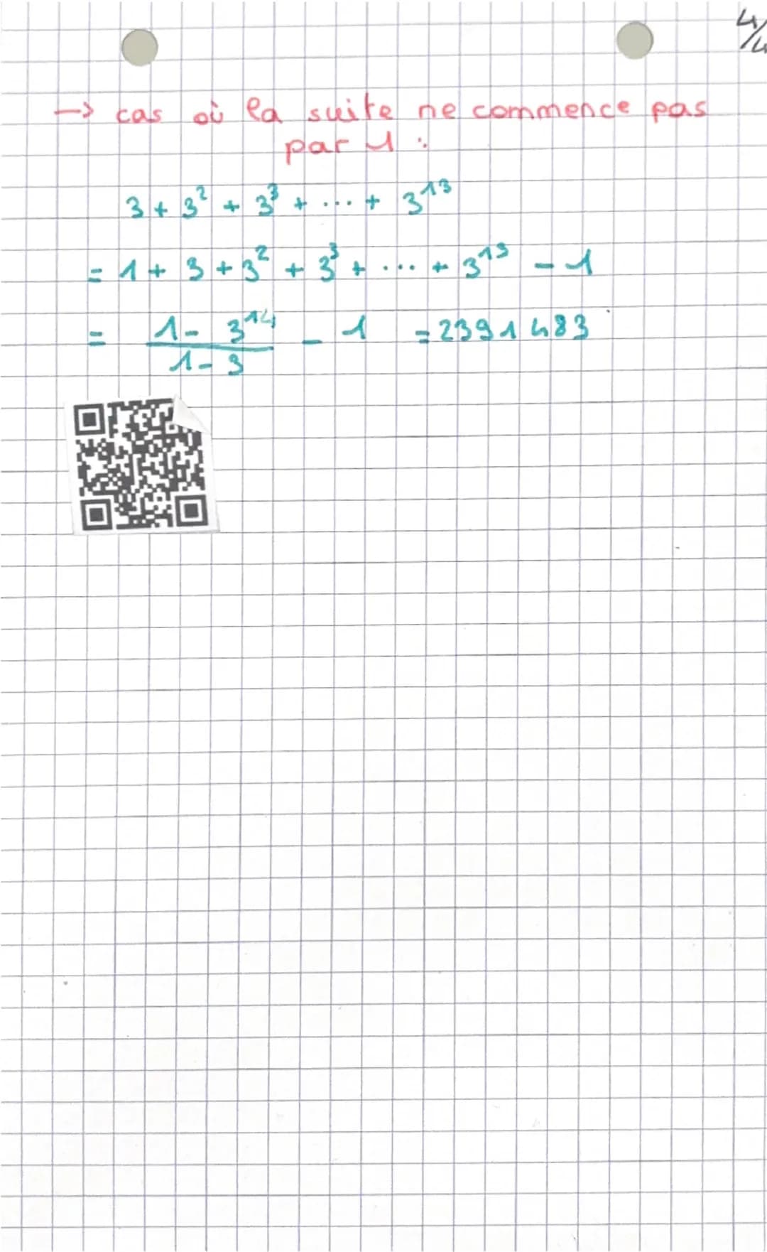 # Mathématiques
Suites arithmétiques:
On note : $U_n$ et $r$ la suite arithmétique de raison r.
• la suite est-elle arithmétique?
→ $U_{n+1}