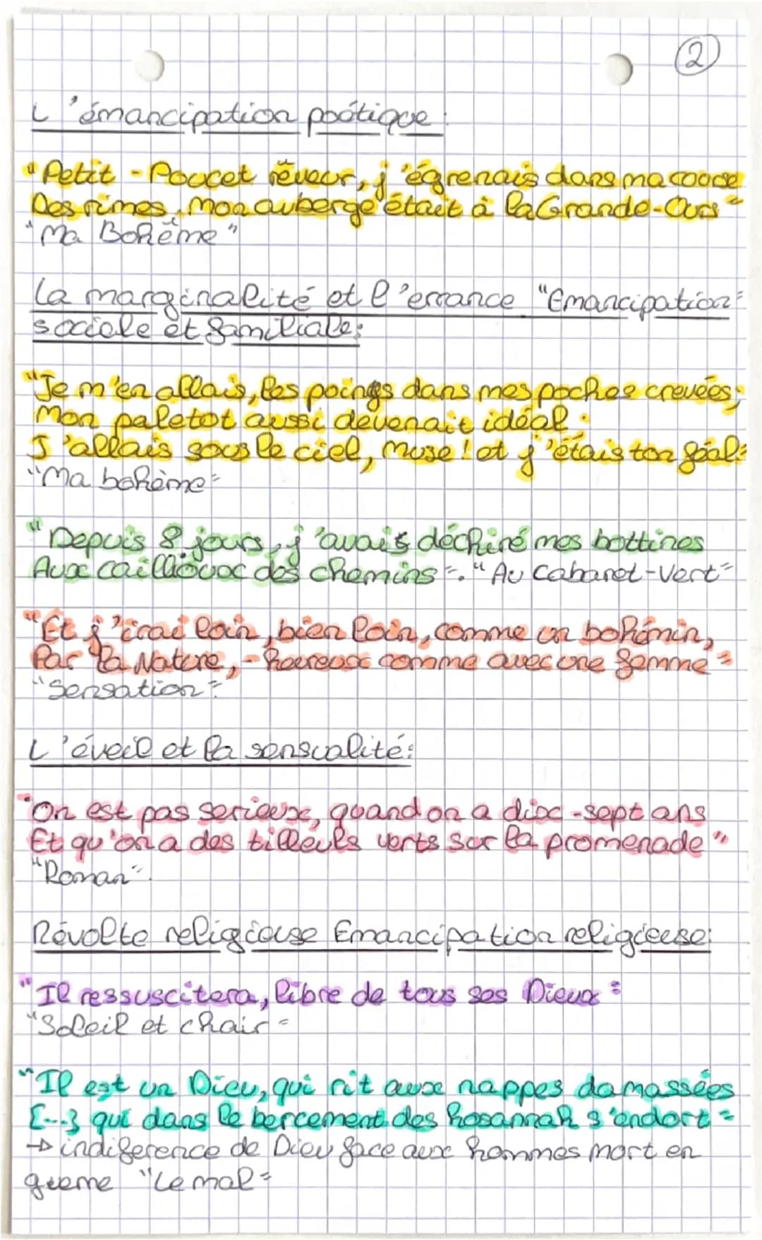 Les Cahier de Dovae's
Citations
Cette ceuvre de Rimbaud rassemble 22
poèmes reparte en 2 cahier qui raconte
la vie de l'auteur, surtout son 