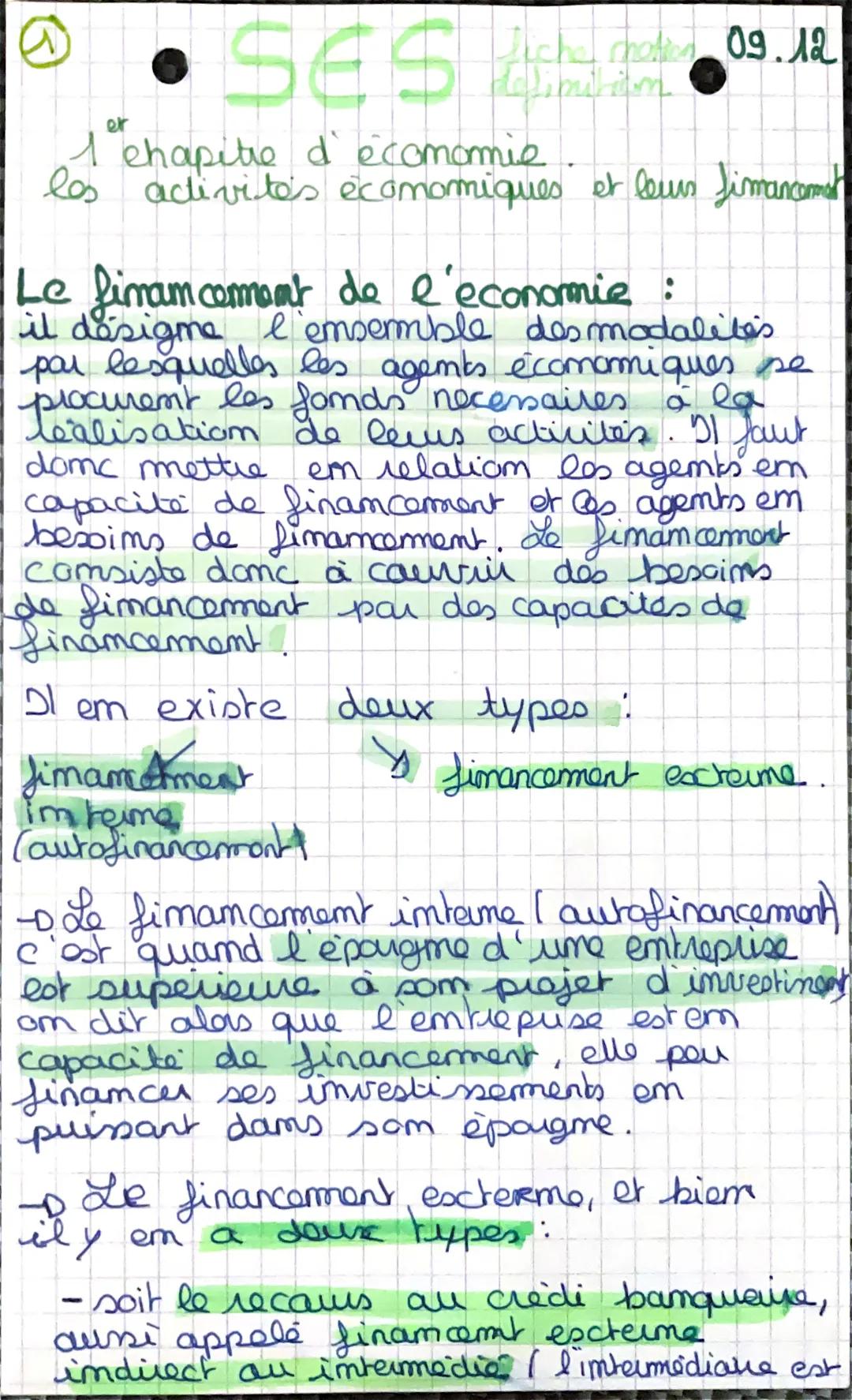 - •SES 09.12
er
1 chapitre d' ecomomie
los activités économiques et leur fimancarmal

Le fimam coment de l'economie :
ncom
il des desigme l'