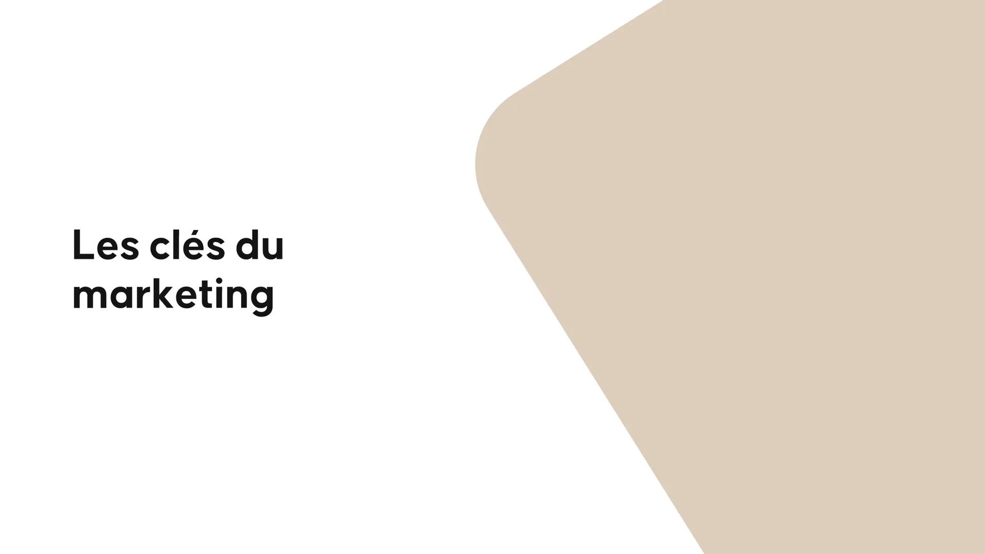 Les clés du
marketing Les fondamentaux Le marketing, c'est quoi? Le marketing

Les clés
du marketing

Définition
Ensemble de techniques orie
