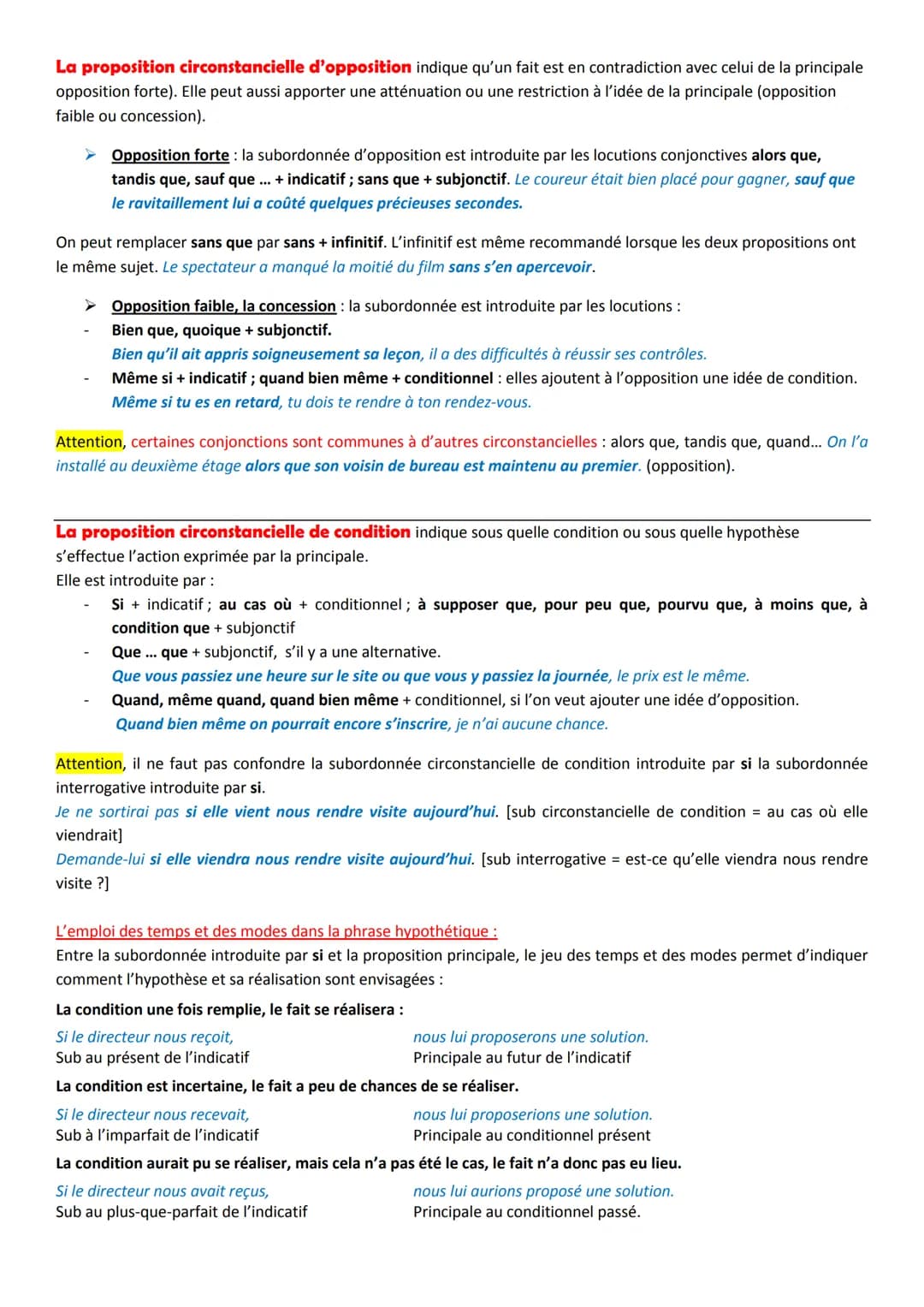Expression :
Les propositions subordonnées circonstancielles
La proposition subordonnée circonstancielle de temps indique si une action a li