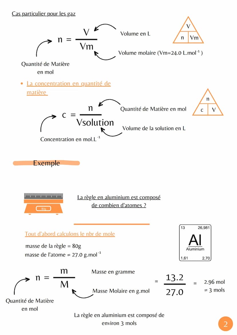Rhysique Chimie
Informations et définitions
• La Mole =
Calcul et Formule
• La mole
• Inventé par Avogadro un chimiste italien du 19e siècle