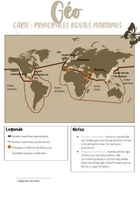 Know croquis : principal routes maritimes  thumbnail