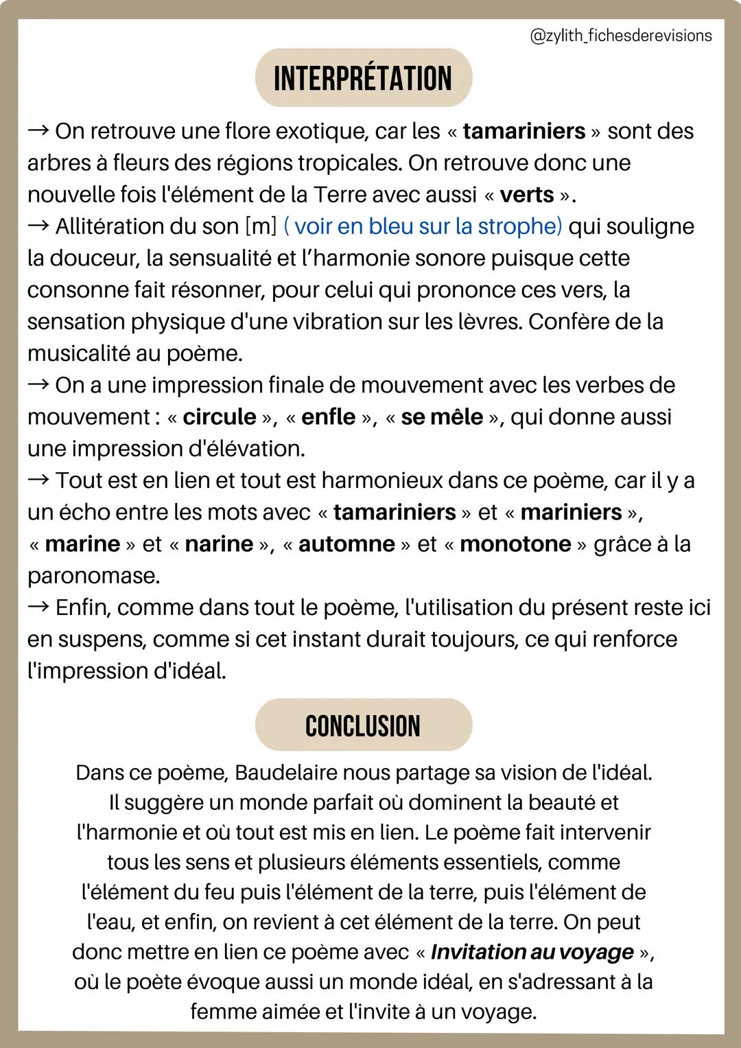 # Francais
ORAL
@zylith_fichesderevisions

Analyse linéaire : Parfum exotique
Charles Baudelaire

INTRODUCTION

*   L'AUTEUR: Charles Baudel