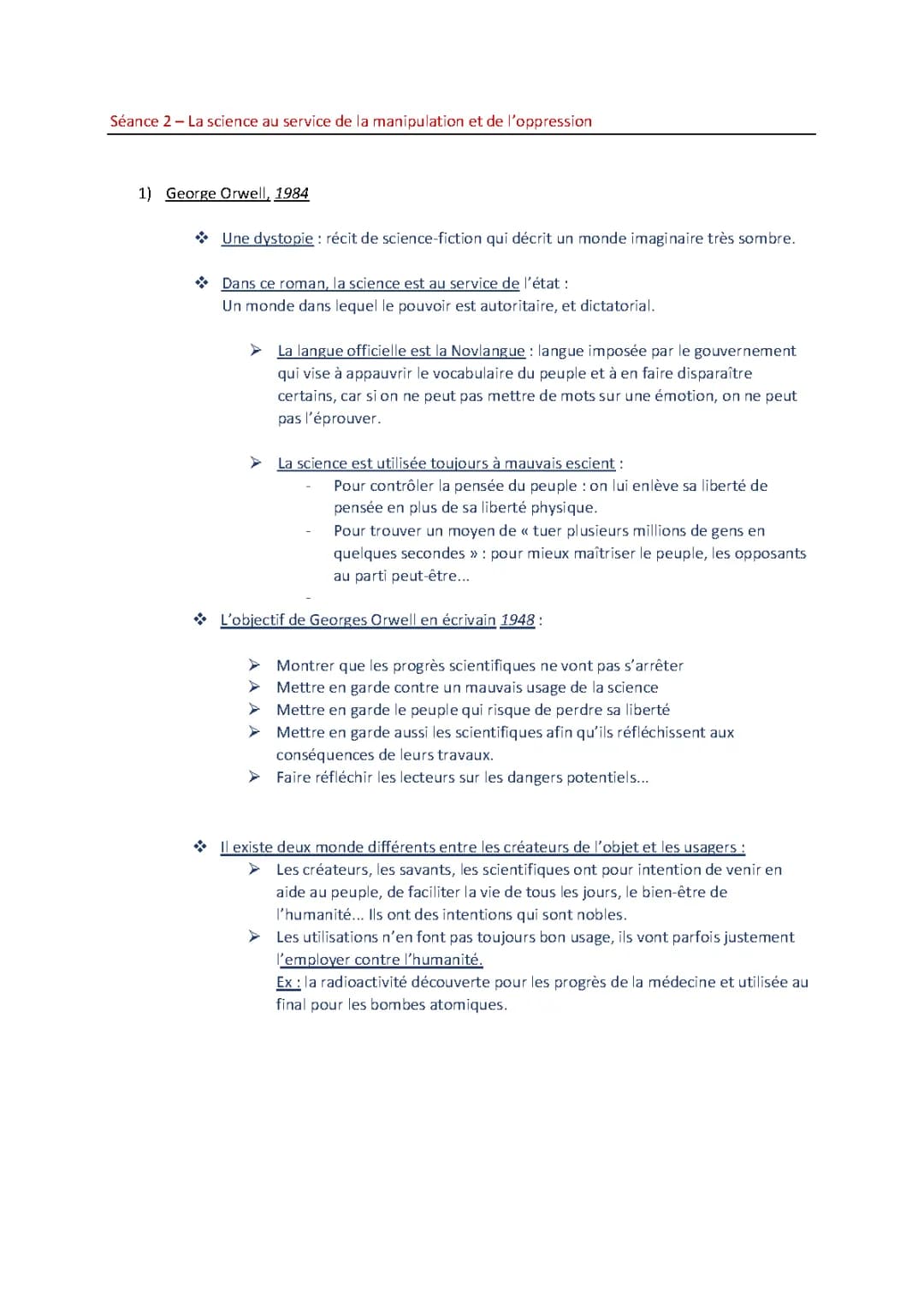 1984: Histoire, Philosophie et Science