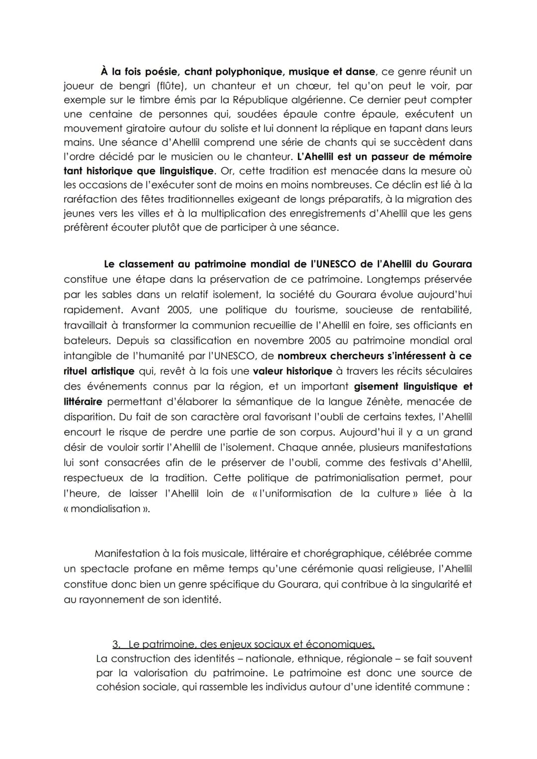 AXE 1 LES ENJEUX POLITIQUES ET SOCIAUX DU PATRIMOINE
Identifier le patrimoine c'est reconnaitre des critères qui le caractérisent et en font