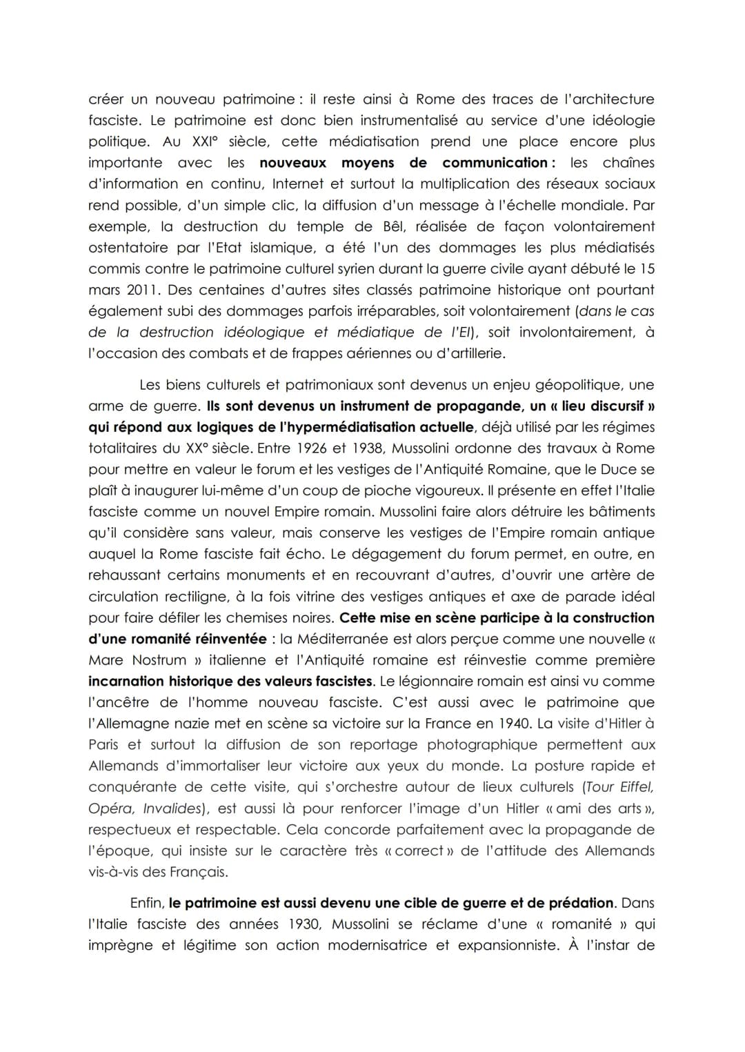 AXE 1 LES ENJEUX POLITIQUES ET SOCIAUX DU PATRIMOINE
Identifier le patrimoine c'est reconnaitre des critères qui le caractérisent et en font