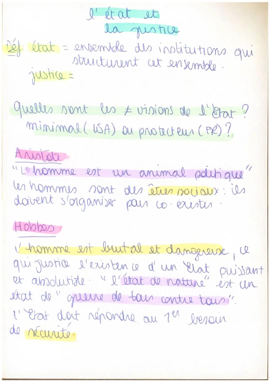 # etat

Déf: ensemble organisé d'institutions qui structure et
amire le bon fonctionnement d'une société.

Aristote, Pditi ques
l'homme est 