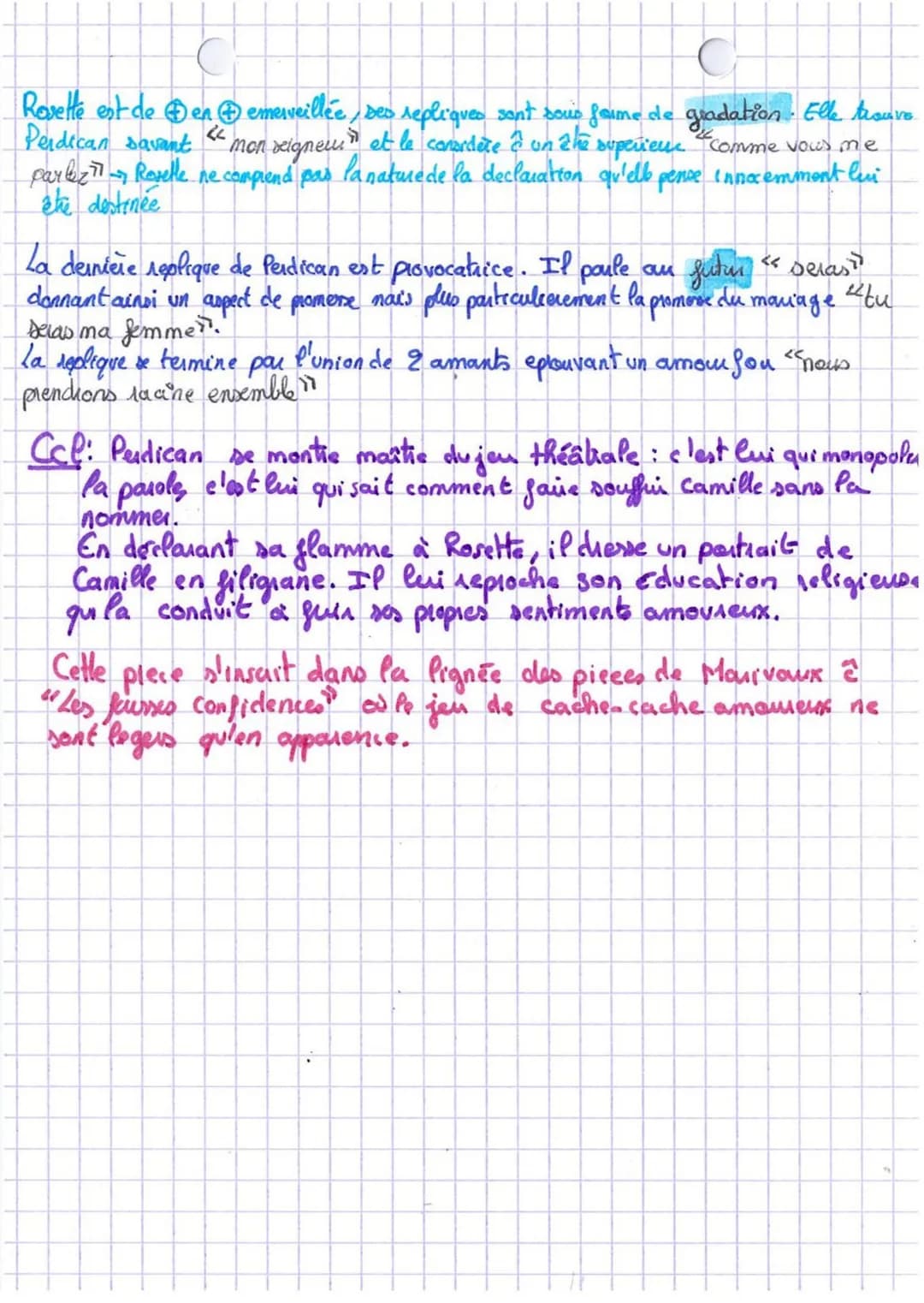 Introduction:
Texte M. "'on ne badine pas avec formour" C
Musset Acte 111 scène 3, 1884
19
Publié en 1934, on ne badine pas avec l'amour est