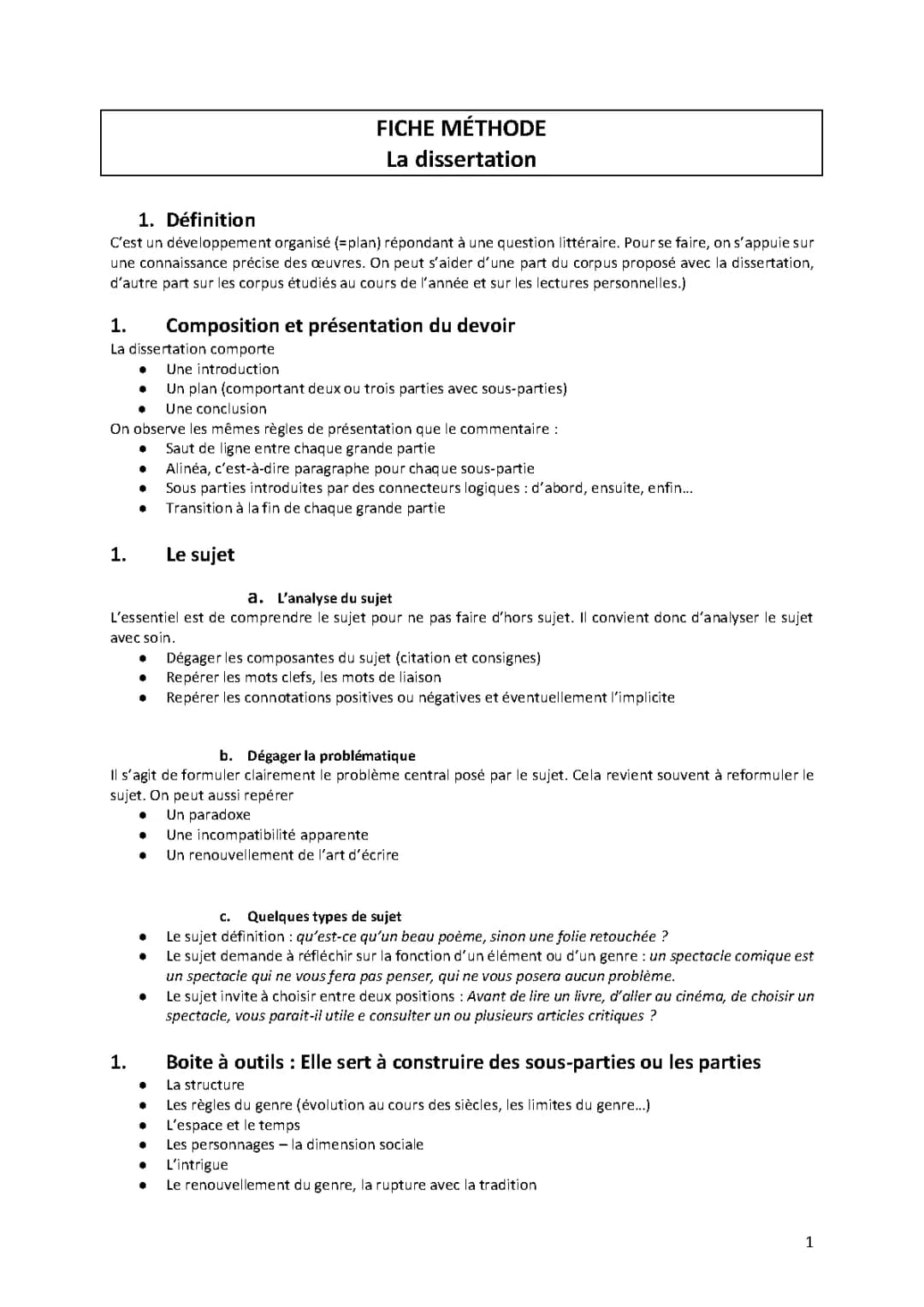 Découvre Comment Faire Ta Dissertation: Sujets, Corrigés et Conseils