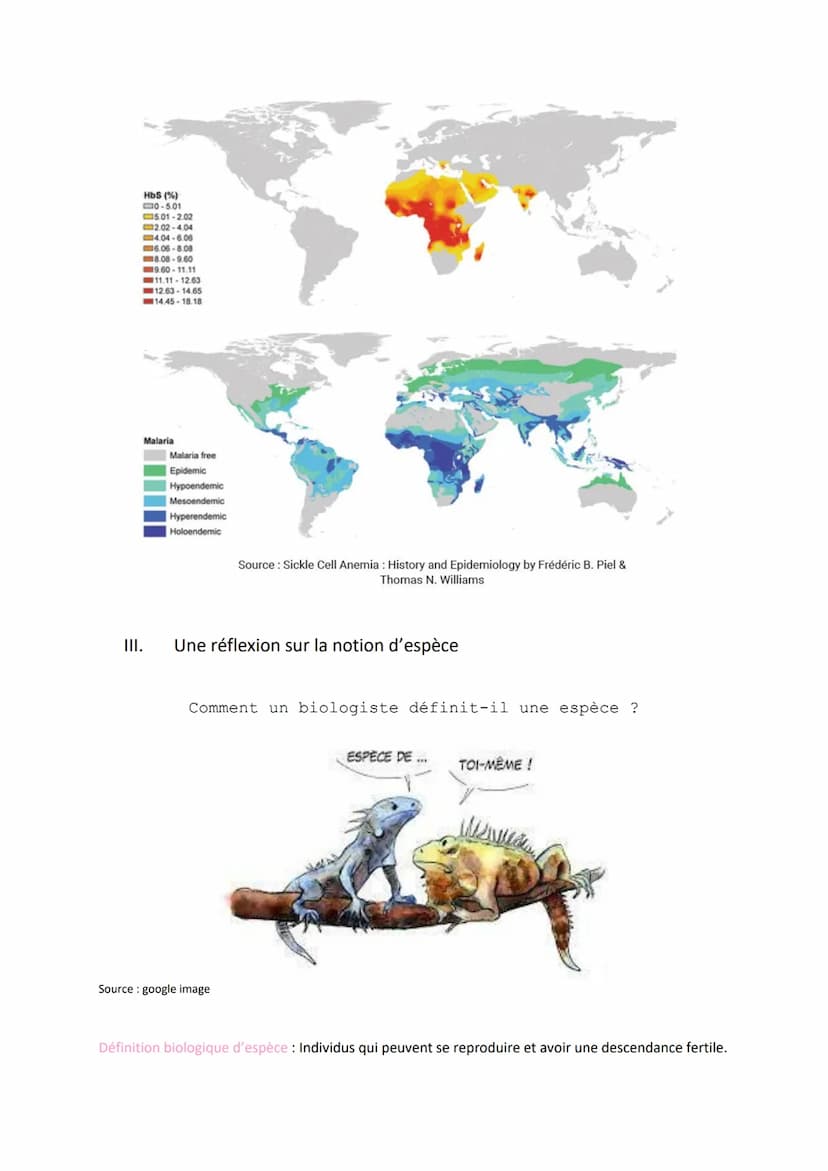 Chapitre 7
L'INÉLUCTABLE
ÉVOLUTION
DES GÉNOMES AU SEIN DES
I. Génétique des populations et modèle de Hardy-Weinberg
On étudie dans la popula
